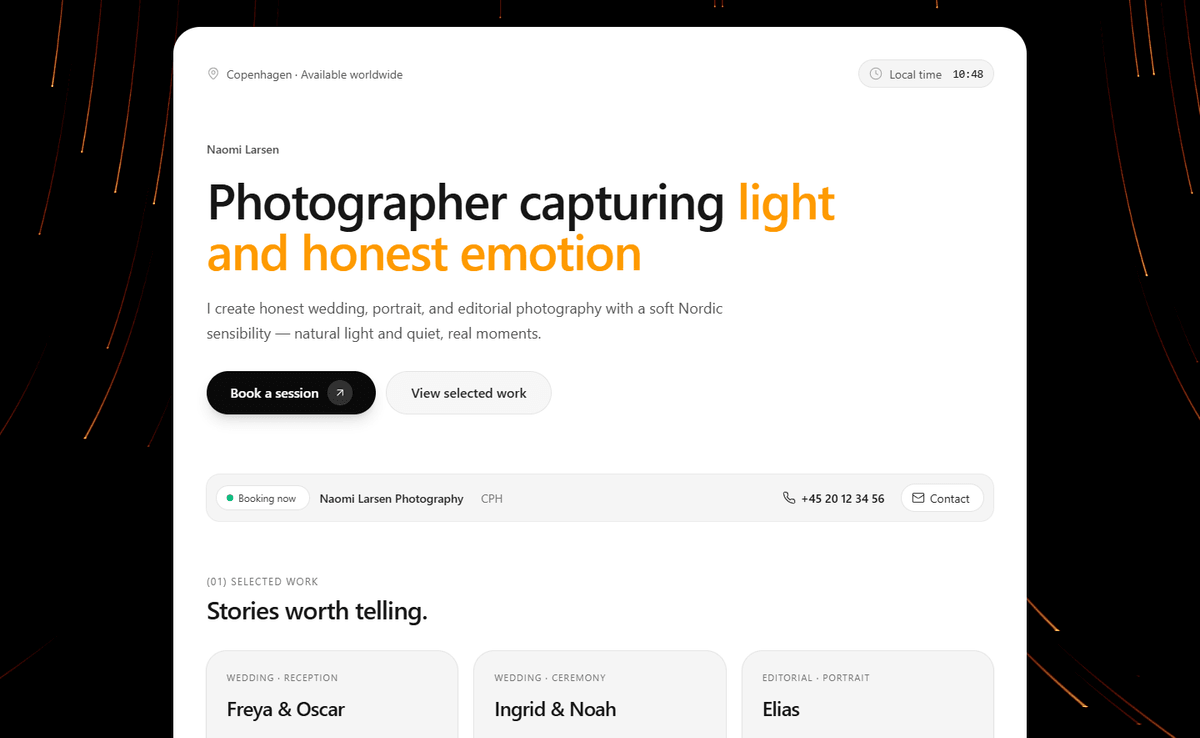 Lumen 02 template preview